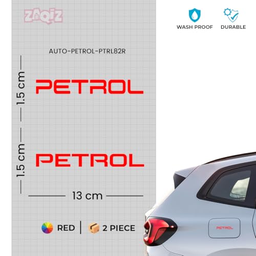 Image of Adhesive Petrol Warning Sticker for Vehicles, Perfect for Daily Use 1 Pack 2 Pieces (RED)