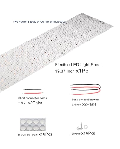Panel flexible LED grande 39.4×9.45 in 48W 6000K miniatura 7