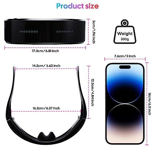 Lunettes LED programmables Bluetooth Victop avec animation texte et graphisme pour soirée - 3