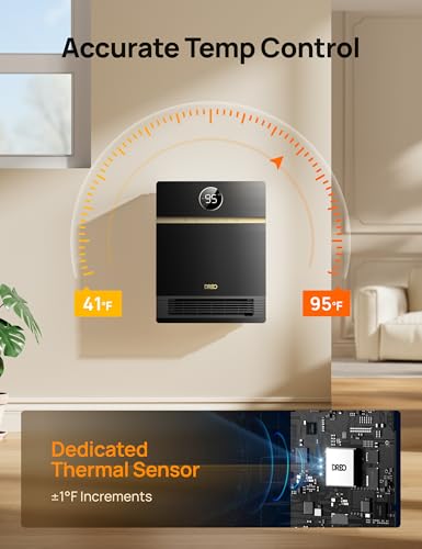 Image of DREO Smart Electric Wall Mounted Heater for Indoor Use, Works with Alexa