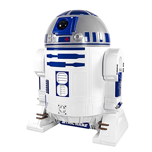 Uncanny Brands Máquina de fazer pipoca Star Wars R2D2 - Aparelho de cozinha Droid totalmente operacional glide