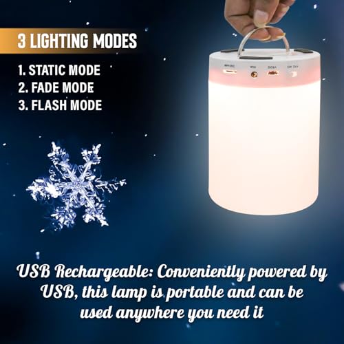 Image of Gift Me Bazar Led Touch Speaker with Portable Night Light | Smart Colour Changing Touch Control | Wireless Bluetooth Speaker | Bedside Table Lamp with Multicolored
