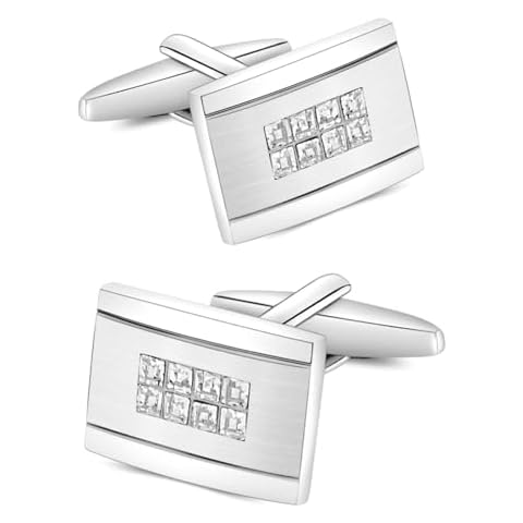 Boutons de Manchette Mr.Van Cristal Argent Cover