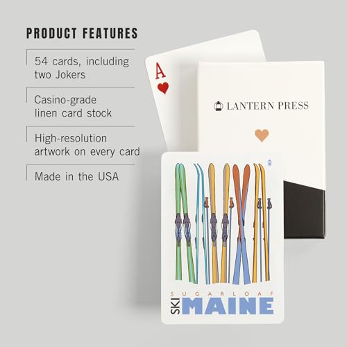 Baraja de Póker Sugarloaf Maine de 52 cartas miniatura 3