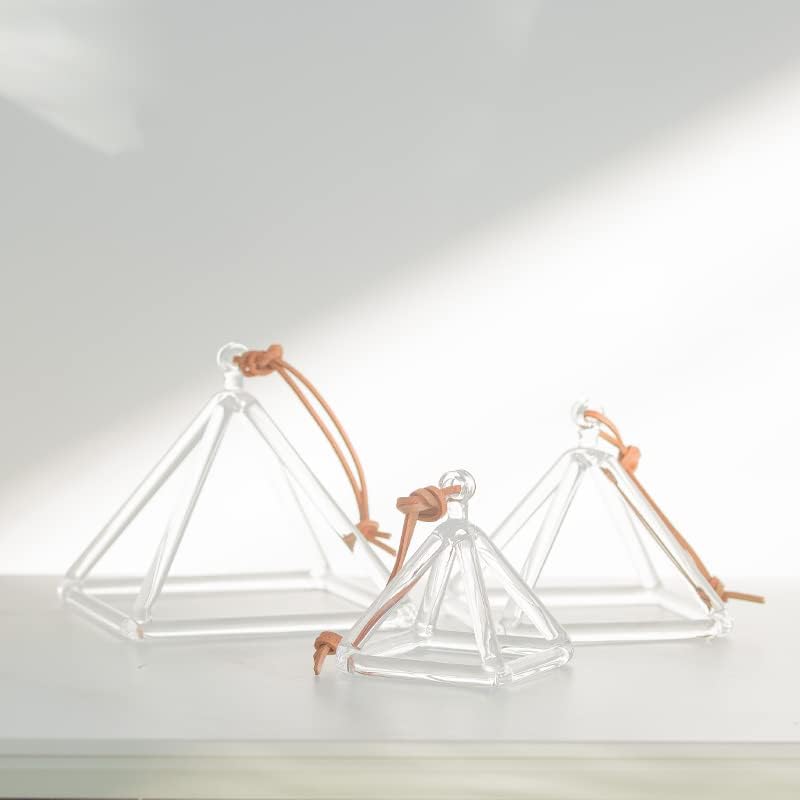 Yoga Bowl Crystal Singing Bowl Triangle Crystal Singing Pyramid One 3 inch 5inch 7inch with Free Suede Striker