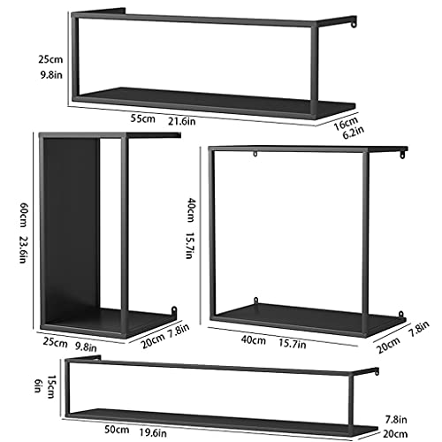 Bookshelf Metal Floating Bookshelf Heavy Duty Wall Mounted Book Organizer Storage Rack Shelf For Office Bedroom Living Room Bathroom Display Stand Bookcase Shelf Storage Organizer Display Rack #TOP1