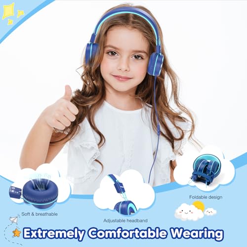 Auriculares USB tipo C para niños cascos infantiles escolares pc 5