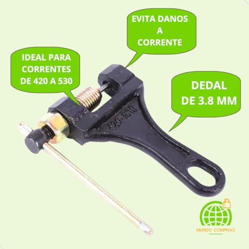 Chave Extrator Pino Corrente Bike Biciletas Motos Medidas 420 428 520 525 530 Chave Manutencao Corre