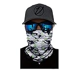 VulgrCo Fishing Hunting Outdoor Neck Gaiter Face Bandana (Crossbone Camo)