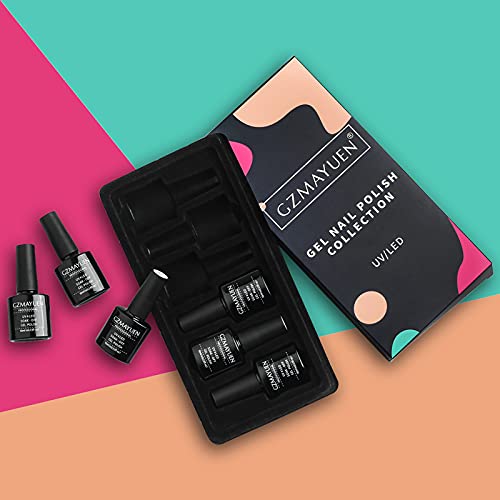Gelnägel Set 10ML UV Gel Leuchtend UV Nagellack 6 Farben Gelnägel Starterset Gel für Nägel, Schellack Nagellack für… – Bild 6