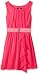 Amy Byer Big Girls' Pleat Neckline Ruffle Front Dress