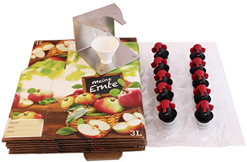 Starterset: 3 Liter Bag-in-Box Beutel, Kartons, Abfüllhalter und Trichter Cover
