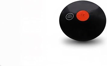 1kg Rubber Discus | Durable Practice Discus for Middle & High School | 1k, throwing, track & field, centered weight, training discus