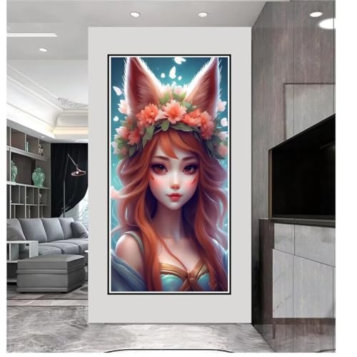 Broderie Diamant Grand Format DIY Fleur 5D Décoration Maison - 2