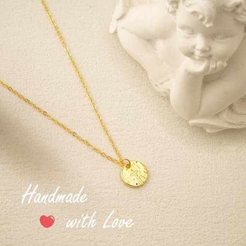 Small Cross Necklace for Women Dainty 14K Gold Silver Plated Cross Pendant Necklace Everyday Simple Cross Charm Choker Minimalist Religious Jewelry Cute Trendy Gifts4