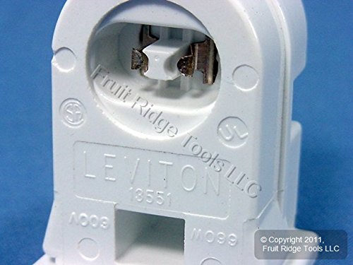 Leviton High Output T8 T12 Fluorescent Light Lamp Holder Socket Bulk 13551-W