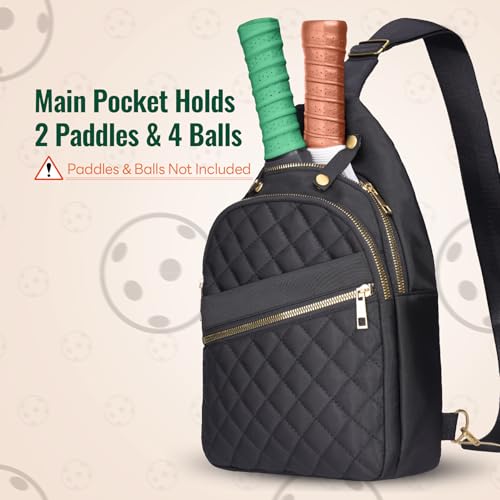 Sac de pickleball en polyester hydrofuge avec fermeture éclair