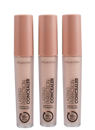 Collection Cosmetics Lasting Perfection Concealer, 16-Hour Wear, Long Lasting Concealer, Fair, Trio Value Bundle, Pack of 3
