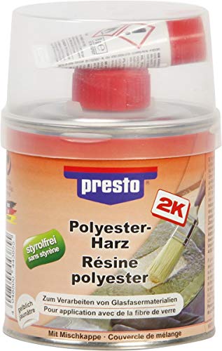 Preisvergleich Produktbild Sélection Brico-travo Presto POLYESTERHARZ STYROLFREI ELASTISCH Metall Holz Beton 250 g + HÄRTER