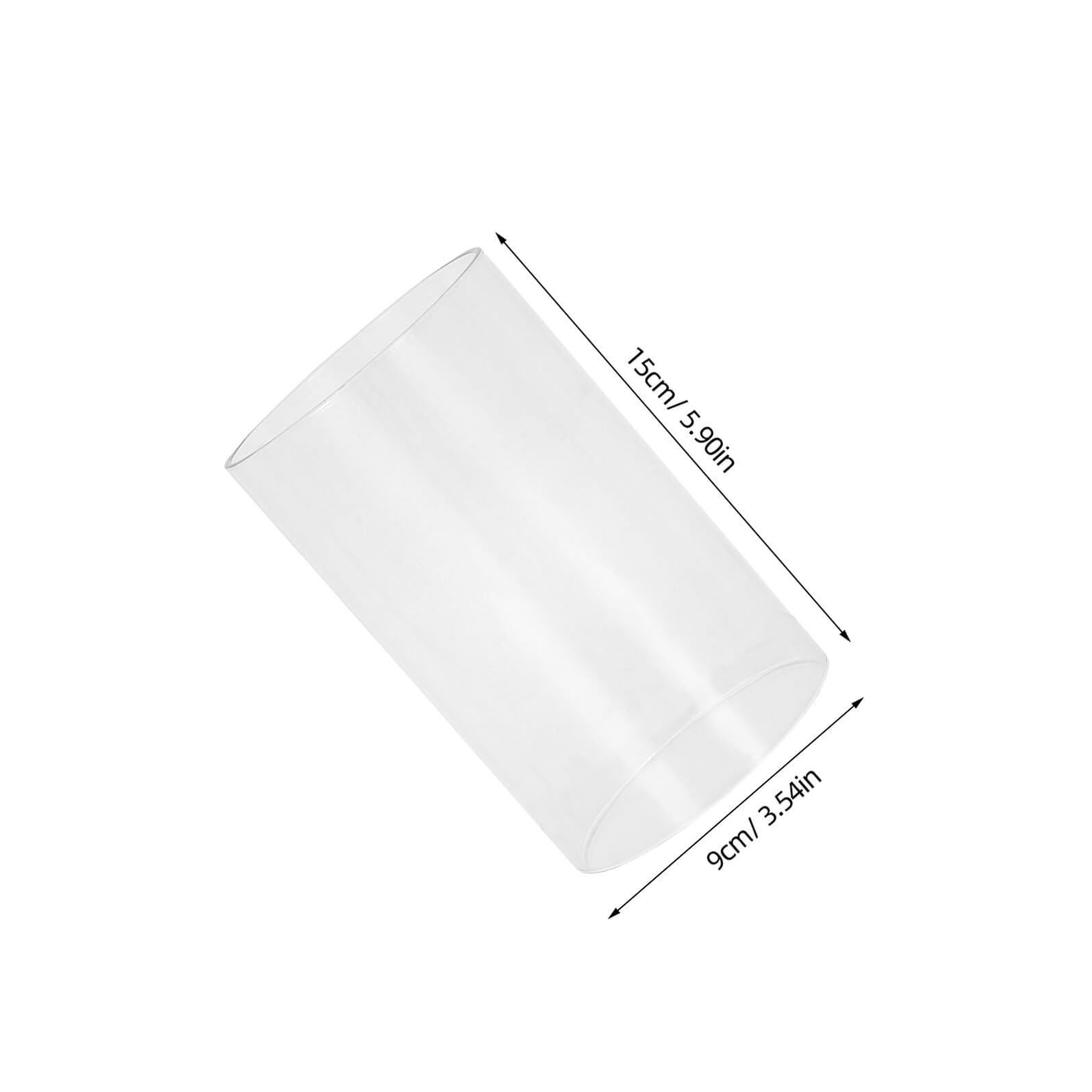 Angoily 2 Portacandele per Candele Trasparente: Barattoli per Candele Cilindrici Decorative - Candelabro Tavola Moderno Matrimonio Porta Candele per Decorazione Natalizia