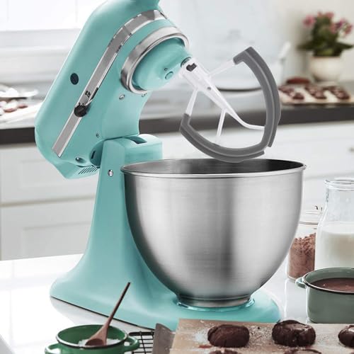 Batidora de palas con espátula de silicona negra para repostería 3