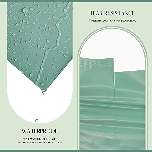 Image of Metronic Poly Mailers 12x15.5 100 Pack Medium Shipping Bags for Clothing | Strong Self-Seal Mailers Poly Bags Shipping Envelopes, Thick Mailing Bags Package Bags for Small Business, Grayed Jade Green
