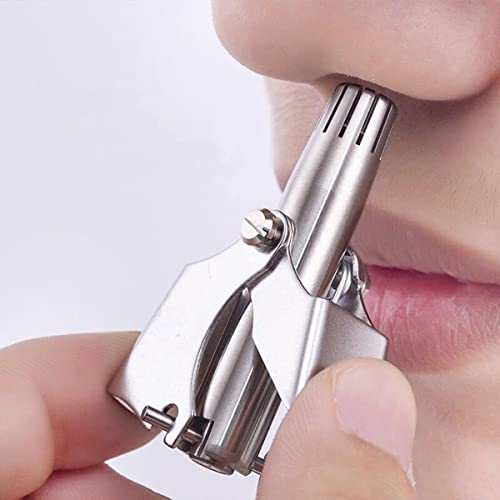 Washable Manual Nose Hair Trimmer Stainless Steel Nasal Ear Hair Shaver