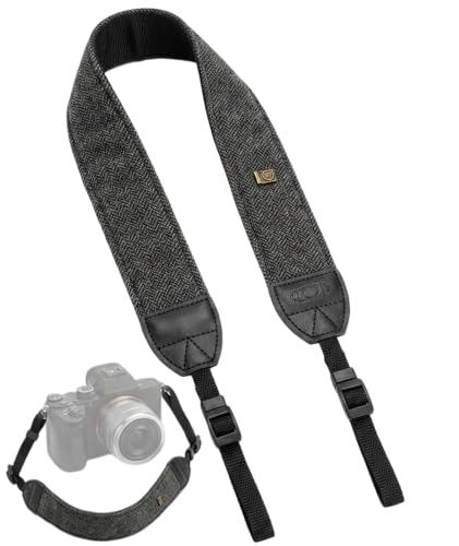 Image of NHCDFA Camera Belt, Camera Strap, Easy to Use and Carry Black Camera Belt Strap Quick Release Buckle Comfortable to W ear for All Kinds of Photography Equipment