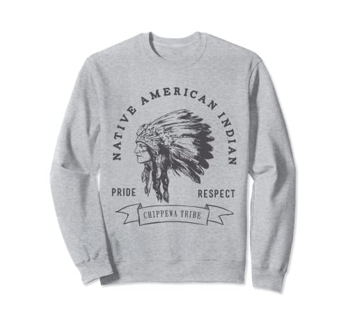 Chippewa Tribe Native American Indian Pride Rispetto T-Shirt Felpa
