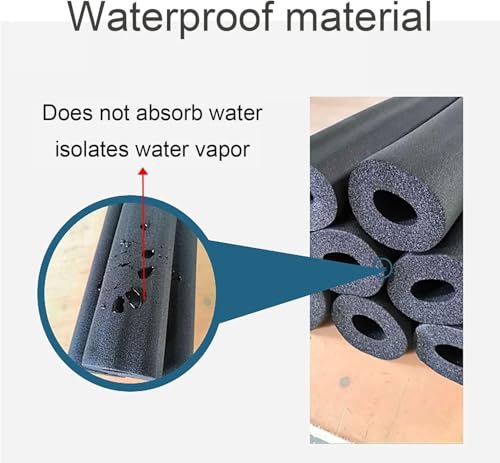 Image of Spinxx 1 /4 ID inch X 1 /2 THK inch Pipe Insulation Foam Tubing, Air Conditioner Heat Insulation Tube, Polyethylene Foam Tube Closed Cell Retardant (Size : 6 mm ID X 13 mm THK) Pack of 8