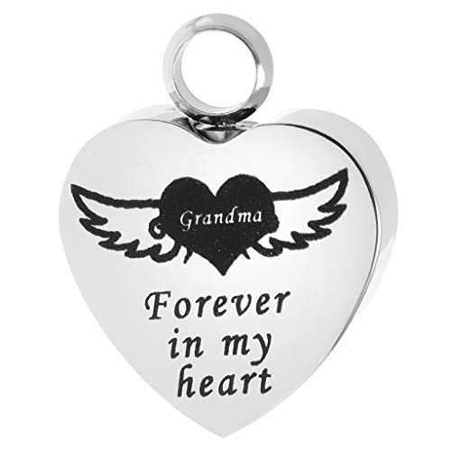 Pingente de cinzas para animais de estimação, medalhão, coração memorial, lembrança