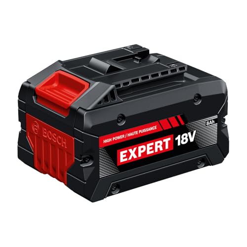 Bosch EXBA18V-80 Expert 18V 8 Ah High Power Battery with High-Power Tabless Cells CoolPack 2.0 Technology and AMPShare System Compatibility