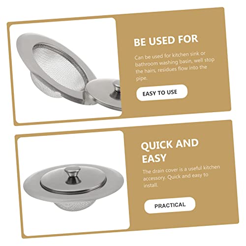 Set de 2 coladores para fregadero de acero inoxidable miniatura 5