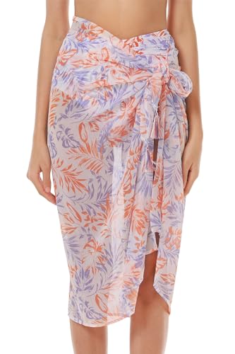 Cache-maillot de bain multi-positions en mousseline légère Lucky Brand