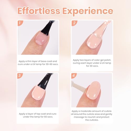 Image of Beetles Coral Pink Gel Polish - Honey Drift Full Size 15ML /0.51Fl Oz, Hema Free Coral Pink Gel Nail Polish, Soak Off UV LED Lamp Bright Holiday Nails Art, Manicure Salon DIY Nails