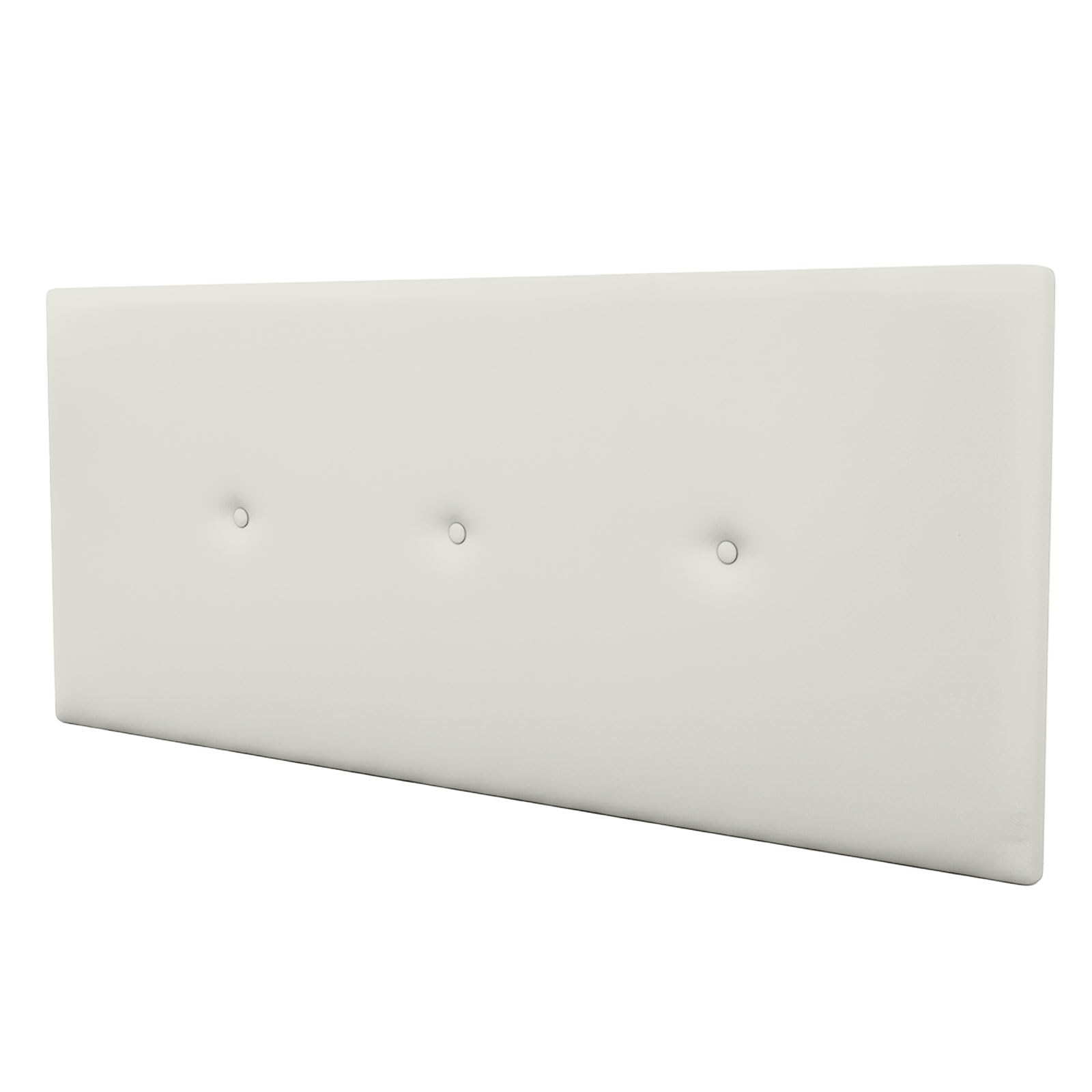 amuéblate online Kopfteil aus hochwertigem Kunstleder, gepolstert, Trento Maße 160 x 60 cm (für Betten mit 150 und 160 cm), Weiß