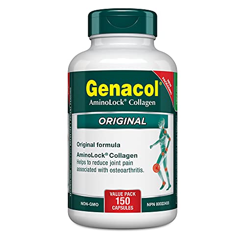 Genacol Original Formula – Collagen Supplement with Ultra-Hydrolyzed Collagen Peptides, Eases Joint Pain, Healthy Joints Support, Value Pack, 150 Capsules (50-Day Supply)