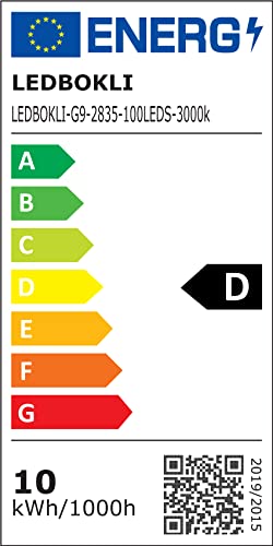 LEDBOKLI 5PCS G9 Led Bulbs 8W Warm White 3000K G9 LED Light Bulbs, Equivalent to 80W Halogen Bulb, LED Corn Lamp Bulbs Ceramic Bulbs, 700LM, AC220-240V, Energy Saving, Non Flicker, Non-dimmable - Image 9