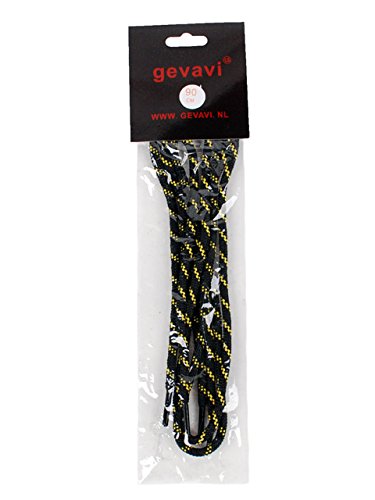 Gevavi Safety VETE02150 - Cordones redondos (10 pares, 150), color amarillo