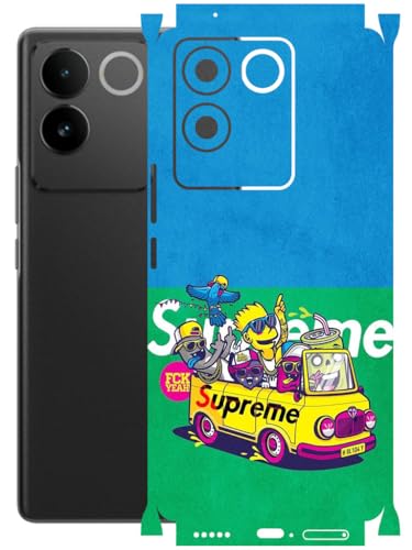 Image of AtOdds - Full Body Back Screen Guard Protector Film - Lamination Wrap Skin Sticker Compatible with IQOO Z7 PRO (5G) | Scratchproof Matte Finish (Simps)