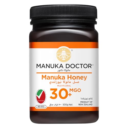 MANUKA DOCTOR - MGO 30 Manuka Honey Multifloral, 100% Pure New Zealand Honey. Certified. Guaranteed. RAW. Non-GMO (500g)