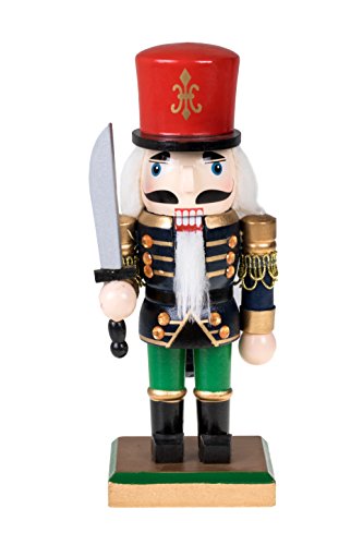 Clever Creations Traditional Soldier with Knife Nutcracker Traditional Collectible Wooden Christmas Nutcracker | Festive Holiday Décor | 100% Wood | 8