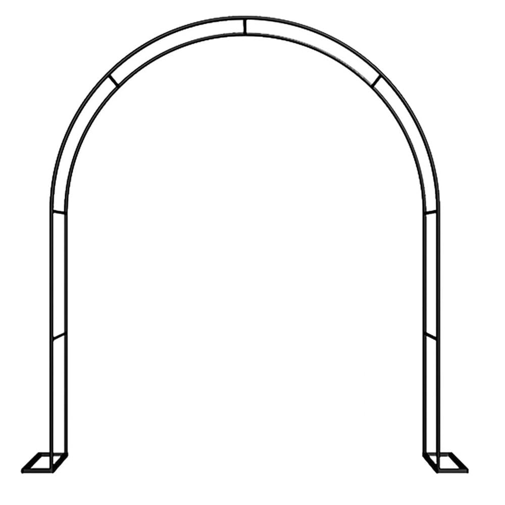 Metalowy łuk ogrodowy, krata do roślin pnących, wysokość 7 1/1,5 m × 1,8 m szerokości, łuk ogrodowy, krata do roślin pnących, łuk pergoli na wesela na świeżym powietrzu, np. na trawniku leśnym