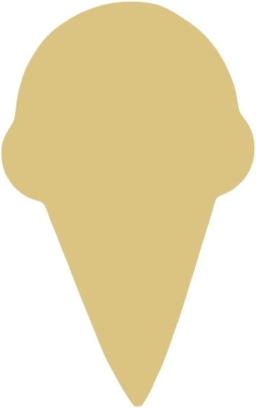 Ice Cream Cone Cutout Unfinished Wood Summer Decor Treat Party Door Hanger MDF Shape Canvas Style 1 (18)