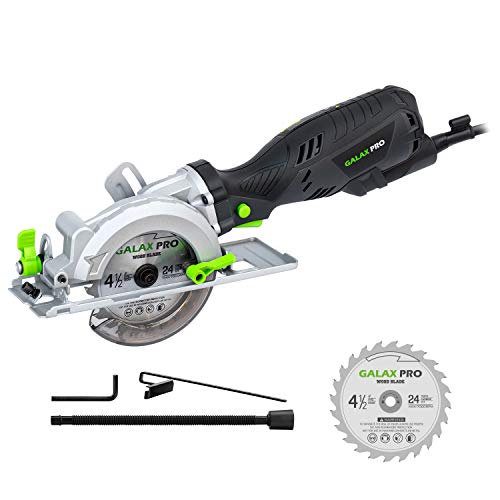 GALAX PRO 5.8Amp 3500RPM Mini Circular Saw, Max. Cutting Depth1-11/16"(90°),1-1/8"
