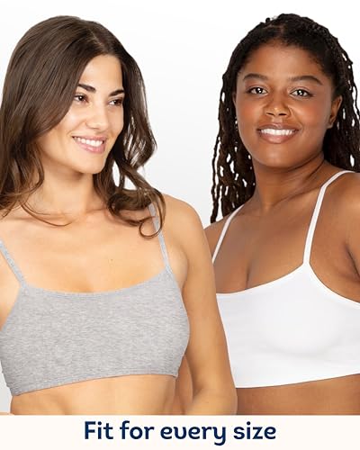 Image of Fruit of the Loom Women's Spaghetti Strap Cotton Pullover Sports Bra Value Pack