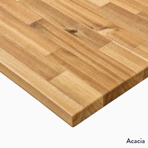 Image of Desky Electric Standing Desk, 80 x 30 inch Softwood Height Adjustable Sit Stand Desk, Dual Motor, Memory Presets, Ergonomic Workstation for Home Office - Acacia Wood Top