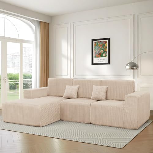 111 Khaki Modular Cloud Sectional Couch Set