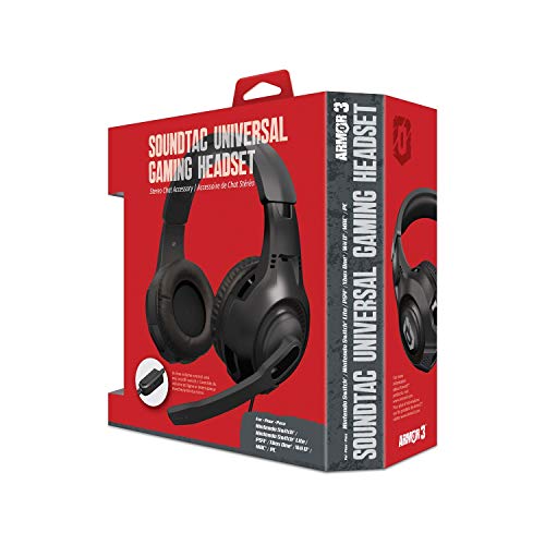 Casque gaming universel Armor3 Soundtac noir pour multiplateforme