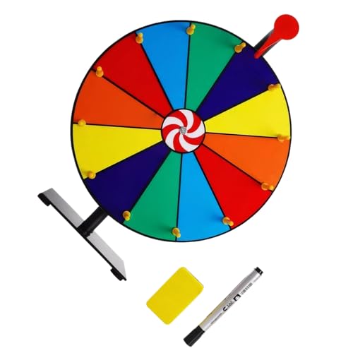 LIXSAZSE Suave con rueda de ruleta de montada en la pared, rueda juego divertida y justa, ruleta con soporte